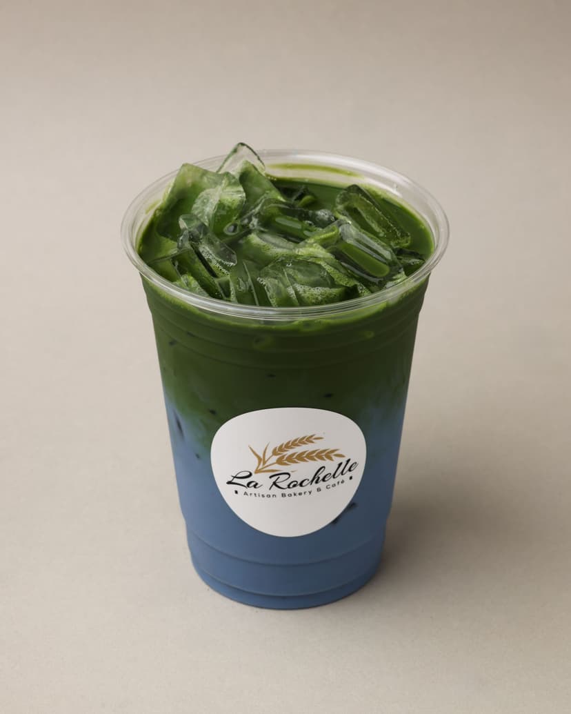 Iced Blueberry Matcha Latte