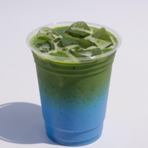 Iced Blueberry Matcha Latte