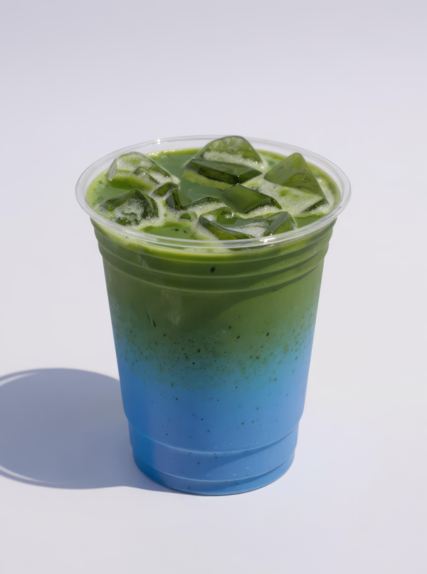 Iced Blueberry Matcha Latte